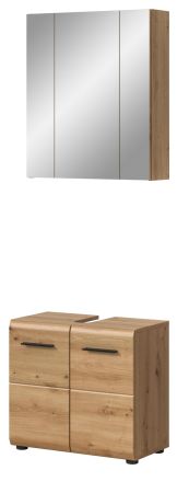 Badm�bel Set 2-teilig Cover in Artisan Eiche Badkombination 60 x 185 cm