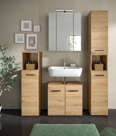 Badm�bel Set 4-teilig Cover in Artisan Eiche Badkombination 150 x 185 cm