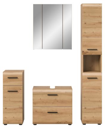 Badm�bel Set 4-teilig Cover in Artisan Eiche Badkombination 150 x 185 cm