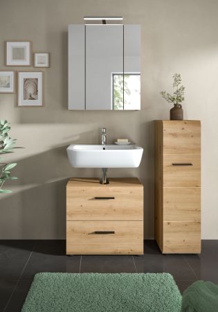 Badm�bel Set 3-teilig Cover in Artisan Eiche Badkombination 105 x 185 cm