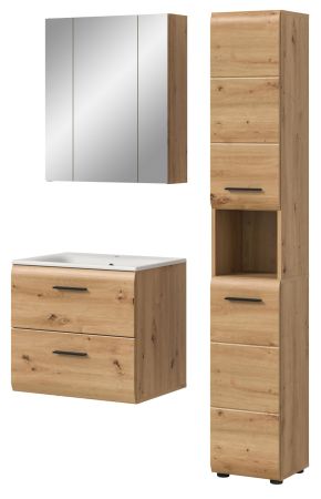 Badm�bel Set 3-teilig Cover in Artisan Eiche Badkombination 105 x 185 cm