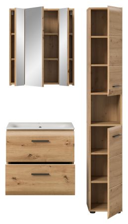 Badm�bel Set 3-teilig Cover in Artisan Eiche Badkombination 105 x 185 cm