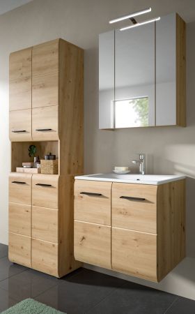 Badm�bel Set 3-teilig Cover in Artisan Eiche Badkombination 135 x 185 cm