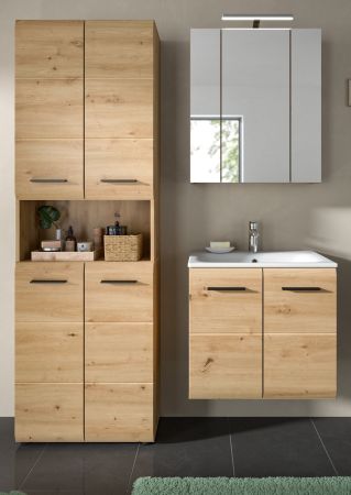 Badm�bel Set 3-teilig Cover in Artisan Eiche Badkombination 135 x 185 cm