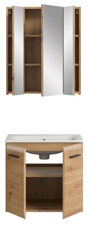 Badm�bel Set 2-teilig Cover in Artisan Eiche Badkombination 60 x 185 cm