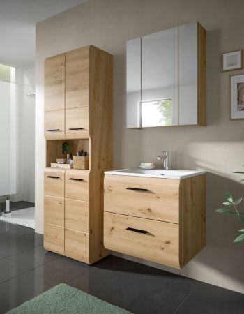 Badm�bel Set 2-teilig Cover in Artisan Eiche Badkombination 60 x 185 cm