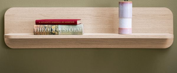 Wandboard Elverum in Eiche natur Wandregal skandinavisch 90 cm