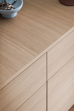 Sideboard Elverum in Eiche natur Kommode skandinavisch 108 x 84 cm, mit Push-to-Open