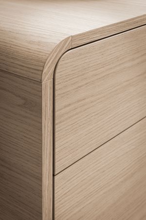 Sideboard Elverum in Eiche natur Kommode skandinavisch 180 x 84 cm, mit Push-to-Open