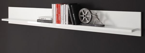 Wandboard Miami in wei� Wandregal 184 cm