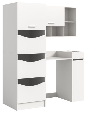 Waschmaschinenschrank Flexy in wei� Set 4-teilig 155 x 196 cm