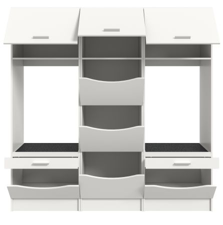 Waschmaschinenschrank Flexy in wei� Set 3-teilig 192 x 196 cm