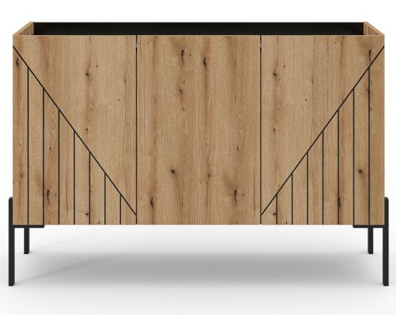 Sideboard Norick in Evoke Eiche Kommode 120 x 81 cm, Soft-Close