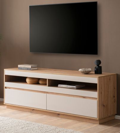 TV-Lowboard Kiruma in Kaschmir und Artisan Eiche TV Unterteil 162 x 60 cm