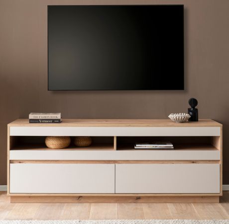 TV-Lowboard Kiruma in Kaschmir und Artisan Eiche TV Unterteil 162 x 60 cm
