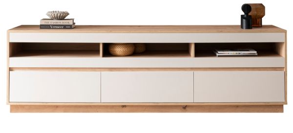 TV-Lowboard Kiruma in Kaschmir und Artisan Eiche TV Unterteil 202 x 60 cm