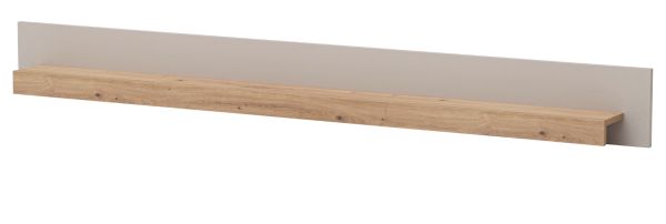 Wandboard Kiruma in Kaschmir und Artisan Eiche Wandregal 189 cm