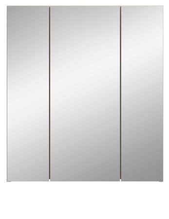 Badezimmer Spiegelschrank Luna in gr�n Badschrank skandinavisch 3-t�rig 60 x 68 cm