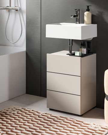 Waschbeckenunterschrank Larik in Kaschmir Badezimmer Unterschrank 38 x 56 cm