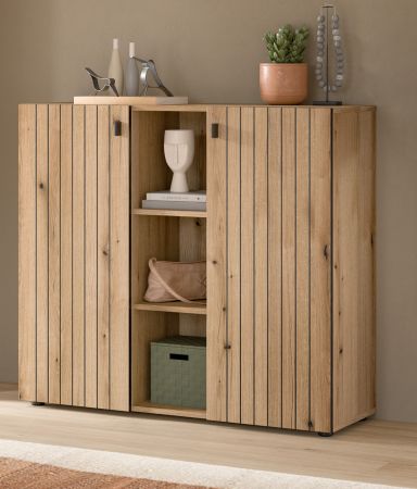 Flurkommode Loreno in Evoke Eiche Schuhschrank 106 x 96 cm