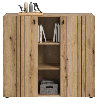 Flurkommode Loreno in Evoke Eiche Schuhschrank 106 x 96 cm