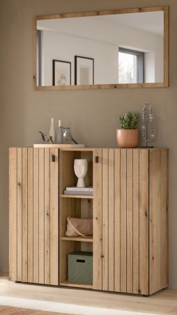 Garderobe Set 2-teilig Loreno in Evoke Eiche 106 x 192 cm