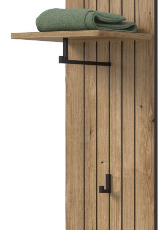 Garderobe Set 4-teilig Loreno in Evoke Eiche 258 x 192 cm