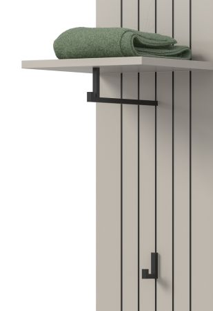 Garderobenpaneel Loreno in Kaschmir Wandgarderobe 31 x 160 cm