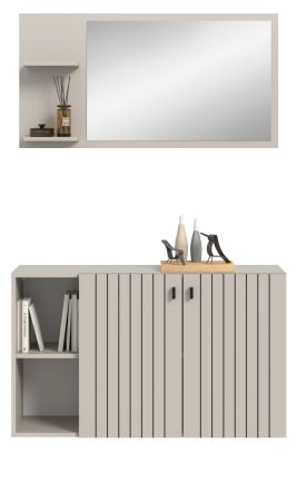 Garderobe Set 2-teilig Loreno in Kaschmir 106 x 192 cm