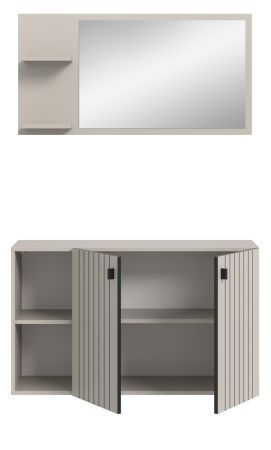 Garderobe Set 2-teilig Loreno in Kaschmir 106 x 192 cm