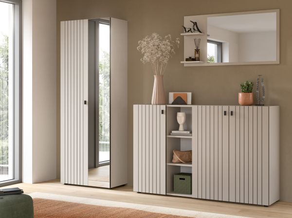 Garderobe Set 3-teilig Loreno in Kaschmir 235 x 192 cm