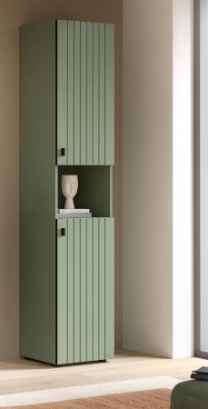 Flurschrank Loreno in gr�n, Schuhschrank 40 x 192 cm