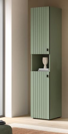 Flurschrank Loreno in gr�n, Schuhschrank 40 x 192 cm