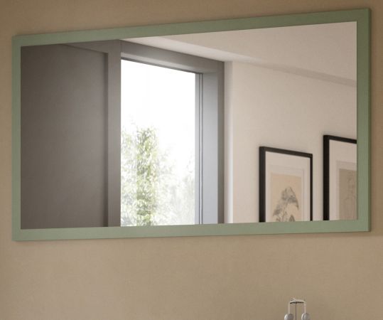Garderobenspiegel Loreno in gr�n Wandspiegel 106 x 55 cm