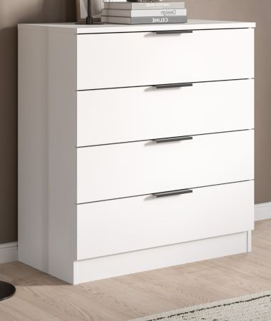Kommode Swan in wei� Schubladenkommode 74 x 80 cm