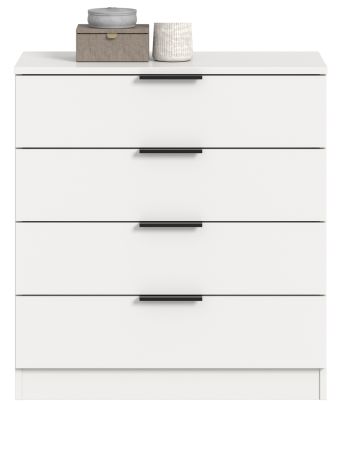 Kommode Swan in wei� Schubladenkommode 74 x 80 cm