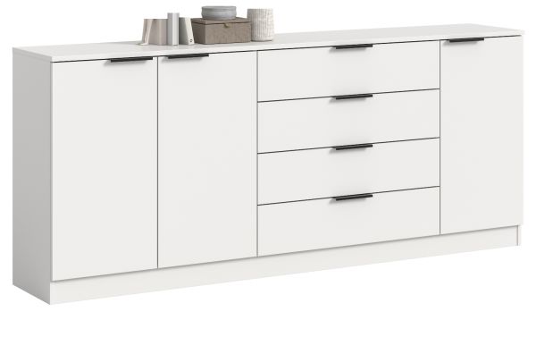 Sideboard Swan in wei� Kommode 185 x 80 cm