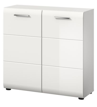 Kommode Cover in wei� Hochglanz Sideboard 80 x 81 cm