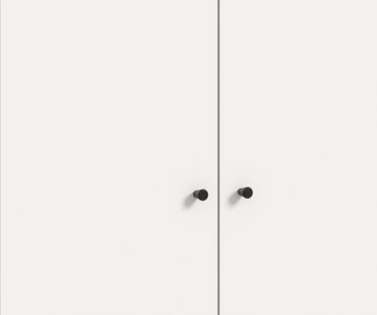 Kleiderschrank Carter in wei� Dreht�renschrank 3-t�rig 120 x 176 cm