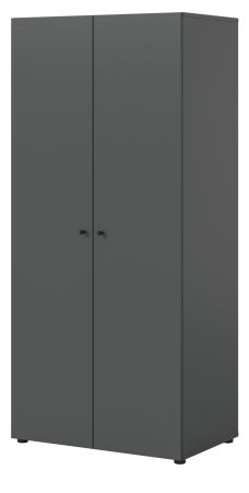 Kleiderschrank Carter in grau Dreht�renschrank 2-t�rig 80 x 176 cm