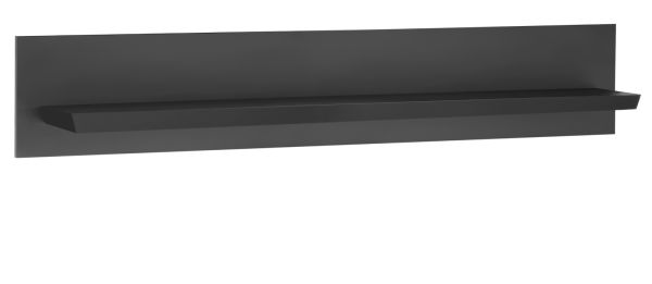 Wandboard Filmore in Schwarz matt Landhaus 140 x 25 cm