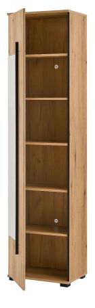 Schuhschrank mit Spiegel Design-D in Evoke Eiche 50 x 200 cm
