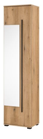 Schuhschrank mit Spiegel Design-D in Evoke Eiche 50 x 200 cm