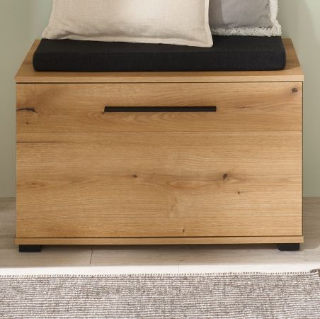 Garderobe Sitzbank Design-D in Evoke Eiche 80 x 50 cm