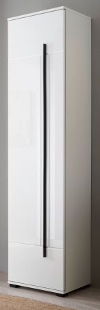 Schuhschrank Design-D in wei� Hochglanz 50 x 200 cm