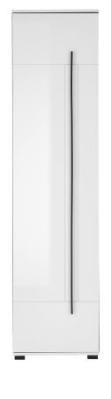 Schuhschrank Design-D in wei� Hochglanz 50 x 200 cm