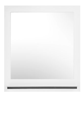 Garderobenspiegel mit Ablage Design-D in wei� 79 x 89 cm