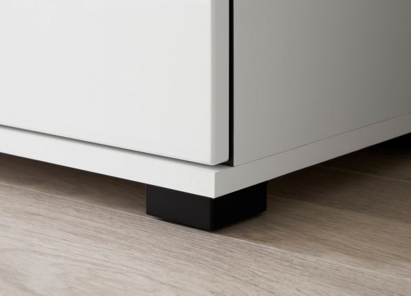 Garderobe Set 4-teilig Design-D in Wei� Hochglanz 200 x 200 cm
