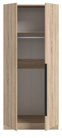 Kleiderschrank Swan in Sonoma Eiche Dreht�renschrank 2-t�rig 80 x 181 cm