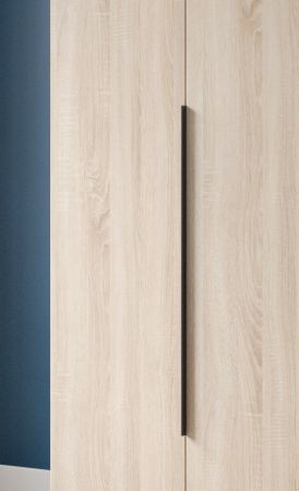 Kleiderschrank Swan in Sonoma Eiche Dreht�renschrank 4-t�rig 160 x 181 cm